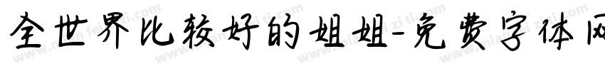 全世界比较好的姐姐字体转换