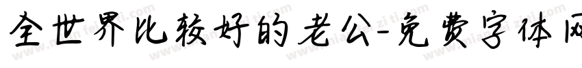 全世界比较好的老公字体转换