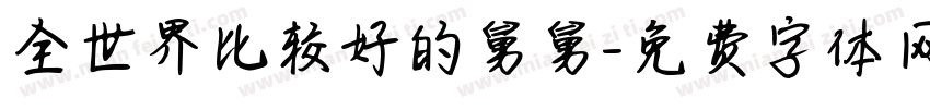 全世界比较好的舅舅字体转换