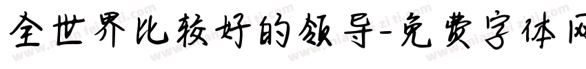 全世界比较好的领导字体转换