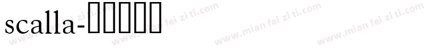 scalla字体转换