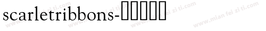 scarletribbons字体转换