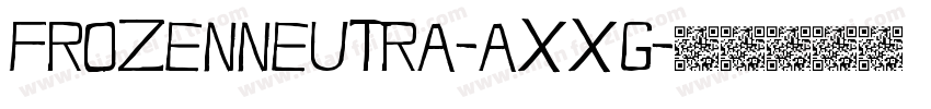FrozenNeutra-AXXg字体转换
