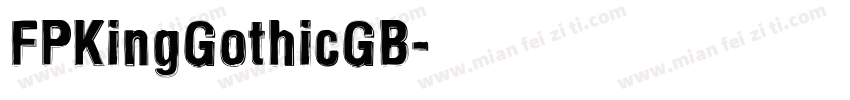 FPKingGothicGB字体转换