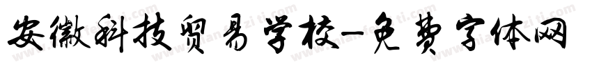 安徽科技贸易学校字体转换