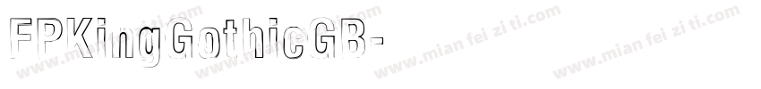 FPKingGothicGB字体转换