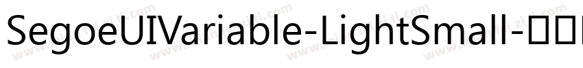 SegoeUIVariable-LightSmall字体转换