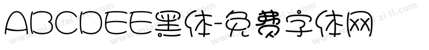 ABCDEE黑体字体转换