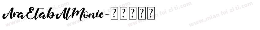 AraEtabAlMonie字体转换
