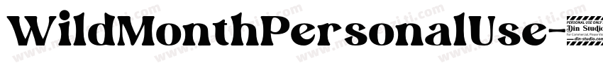 WildMonthPersonalUse-51xrG字体转换