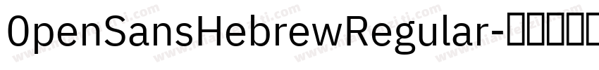 0penSansHebrewRegular字体转换