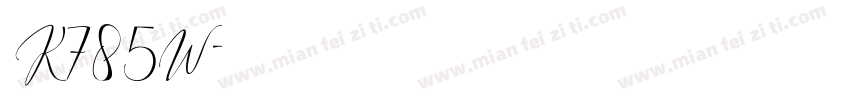 K785W字体转换