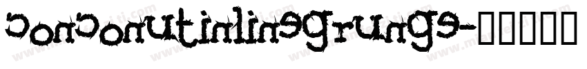 conconutinlinegrunge字体转换