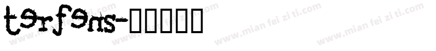 terfens字体转换