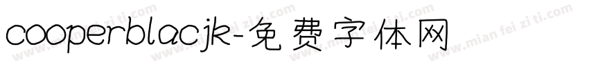 cooperblacjk字体转换