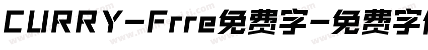 CURRY-Frre免费字字体转换