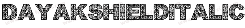 DayakShieldItalic-7enw字体转换