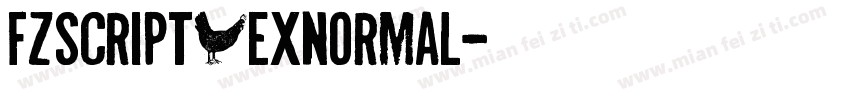 fzscript1exnormal字体转换