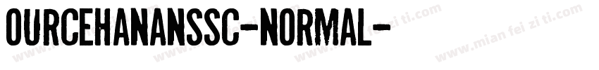 ourcehananssc-normal字体转换