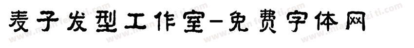 麦子发型工作室字体转换