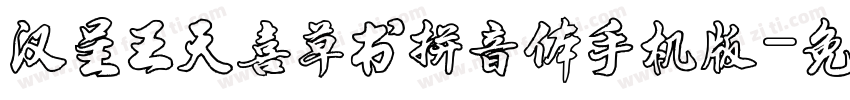 汉呈王天喜草书拼音体手机版字体转换