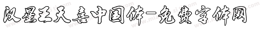 汉星王天喜中国体字体转换