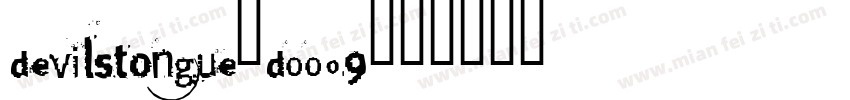 DevilsTongue-DOO09字体转换