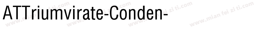 ATTriumvirate-Conden字体转换