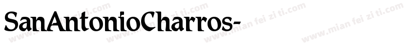 SanAntonioCharros字体转换
