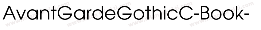 AvantGardeGothicC-Book字体转换