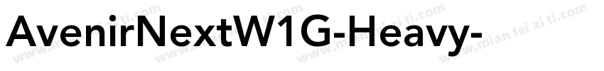 AvenirNextW1G-Heavy字体转换