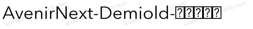 AvenirNext-Demiold字体转换