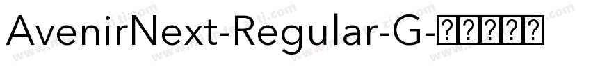 AvenirNext-Regular-G字体转换