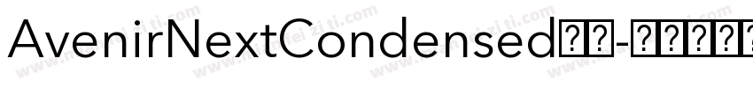 AvenirNextCondensed系列字体转换