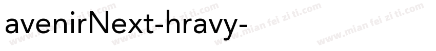 avenirNext-hravy字体转换