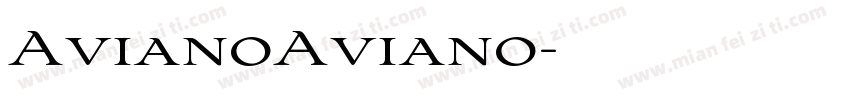 AvianoAviano字体转换