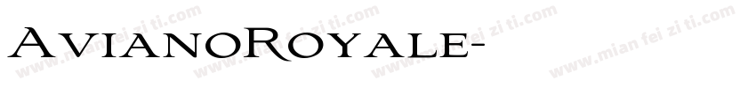 AvianoRoyale字体转换
