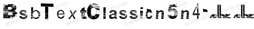 BsbTextClassic-n5n4字体转换