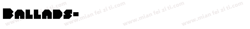 Ballads字体转换