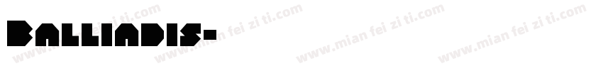 Balliadis字体转换
