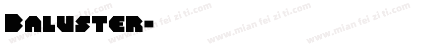 Baluster字体转换