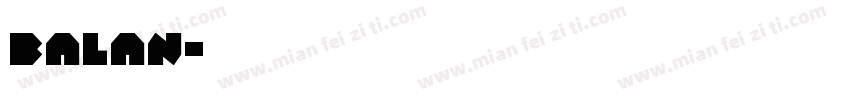 balan字体转换