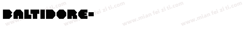 baltidore字体转换