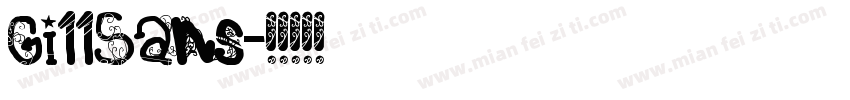 Gi11Sans字体转换