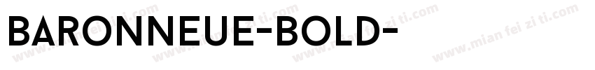 BaronNeue-Bold字体转换