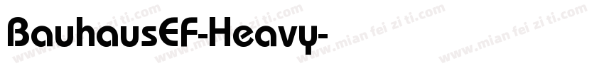 BauhausEF-Heavy字体转换