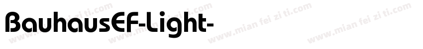 BauhausEF-Light字体转换