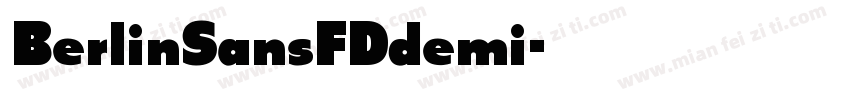 BerlinSansFDdemi字体转换