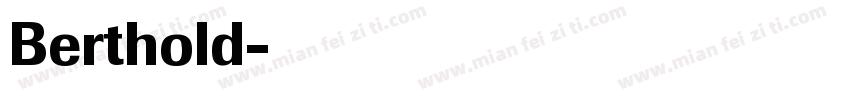Berthold字体转换