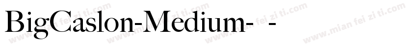 BigCaslon-Medium-中字体转换